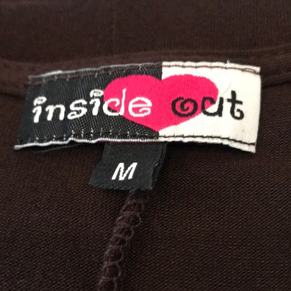 Inside Out Leopard Trimmed Tunic M NWOT - Picture 5 of 6